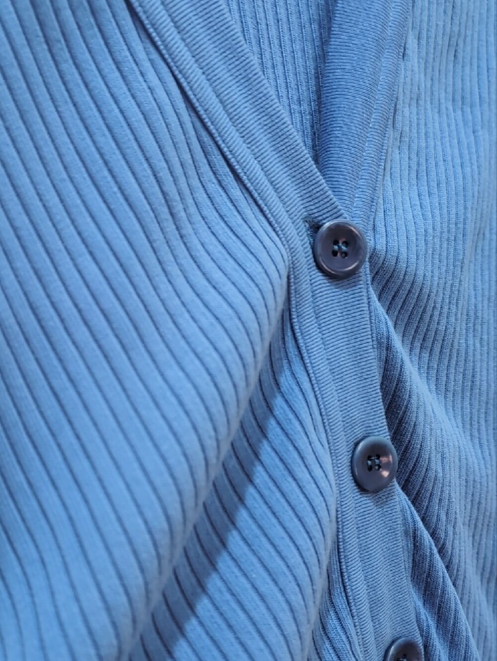 Citizens Of Humanity Freja Ribbed Cardigan Top in Yacht L - Picture 7 of 9